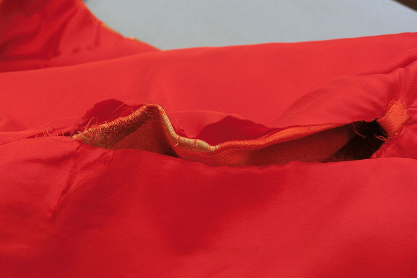 身八ツ口擦り切れ